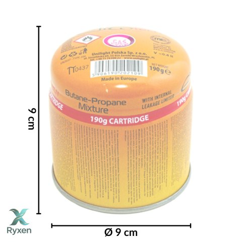 Kartusz nabój gazowy nabijany 190g/393ml Unilight