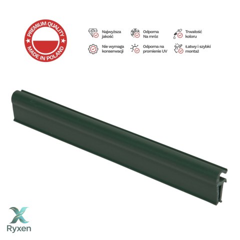 Klipsy do taśm ogrodzeniowych 10 szt. STANDARD ZIELONE Thermoplast