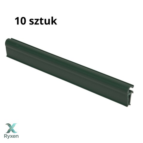 Klipsy do taśm ogrodzeniowych 10 szt. STANDARD ZIELONE Thermoplast