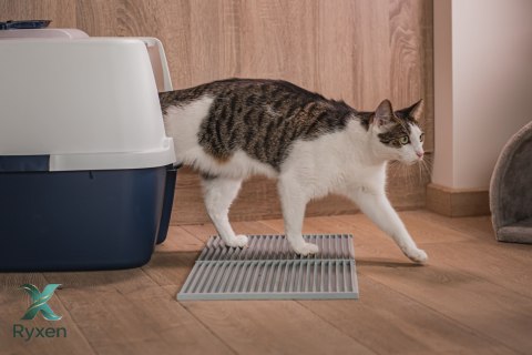 Mata 30x30cm przed kuwetę BIAŁA FIBOO Fiboo