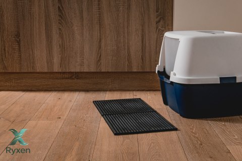 Mata 30x30cm przed kuwetę CZARNA FIBOO Fiboo