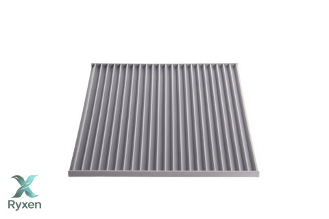 Mata 30x30cm przed kuwetę JASNO-SZARA FIBOO Fiboo