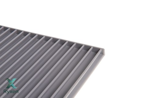 Mata 30x30cm przed kuwetę JASNO-SZARA FIBOO Fiboo