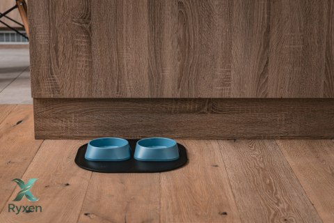 Mata 32x32cm pod miski CIEMNO-SZARA FIBOO Fiboo