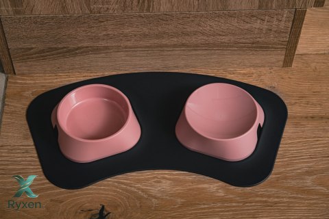 Mata 43x22cm pod miski CZARNA FIBOO Fiboo