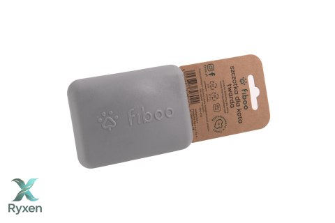 Szczotka dla kota twarda JASNO-SZARA FIBOO Fiboo