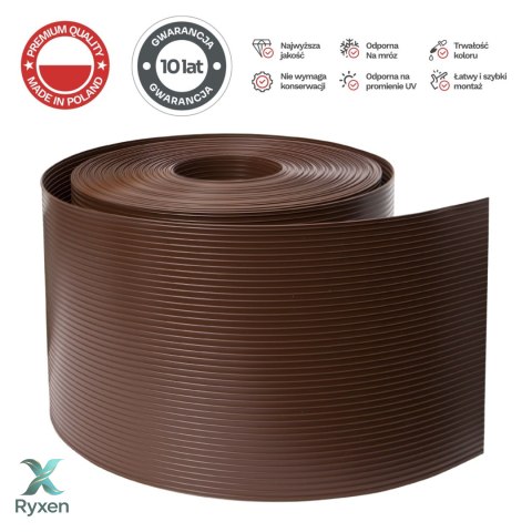 Taśma ogrodzeniowa 26mb Thermoplast® CLASSIC LINE 19cm BRĄZ PROTECTO