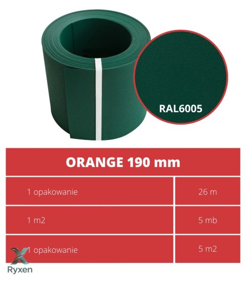Taśma ogrodzeniowa ROLKA 26mb ORANGE 19cm PROTECTO™ ZIELONA PROTECTO