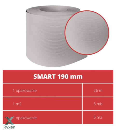 Taśma ogrodzeniowa ROLKA 26mb SMART 19cm PROTECTO™ SZARA PROTECTO