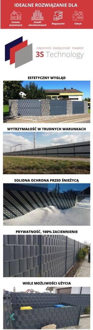 Taśma ogrodzeniowa ROLKA 26mb SMART 19cm PROTECTO™ SZARA PROTECTO