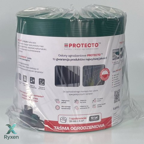Taśma ogrodzeniowa ROLKA 26mb SMART 19cm PROTECTO™ ZIELONA PROTECTO