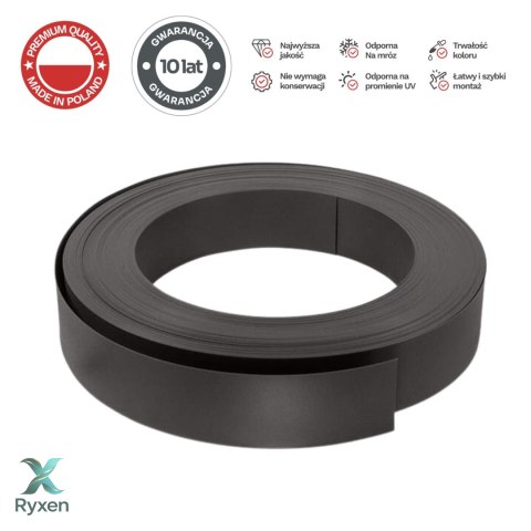 Taśma ogrodzeniowa system pionowy ORANGE SKIN 48 mm ANTRACYT Thermoplast