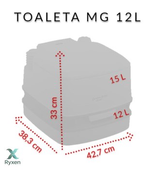 Toaleta turystyczna THETFORD QUBE MT 12L przenośna - 92874 Thetford