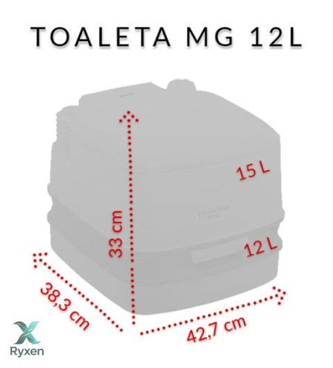 Toaleta turystyczna THETFORD QUBE MT 12L przenośna - 92874 Thetford
