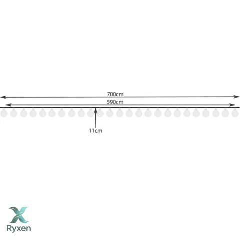 Girlanda solarna 7m 2V IP44 Gardlov 23865 GARDLOV