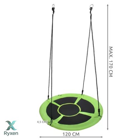 Huśtawka bocianie gniazdo 120cm zie-czar 23515 MALATEC