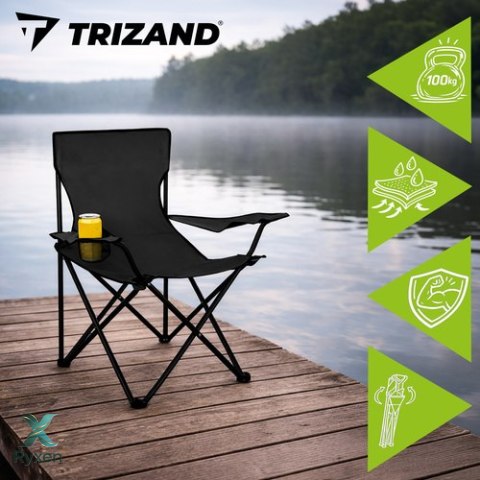 Krzesło wędkarskie czarne K23673 TRIZAND
