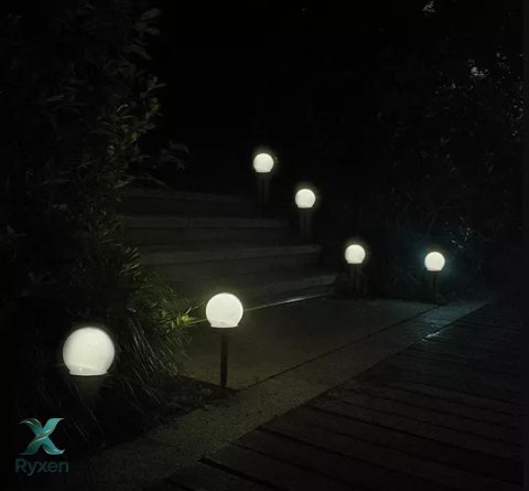 Lampa ogrodowa solarna- kula zestaw 6szt. 23562 GARDLOV