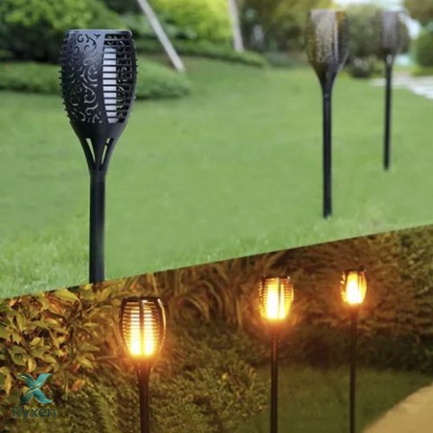 Lampa ogrodowa solarna - pochodnia zest.4 sz.23560 GARDLOV