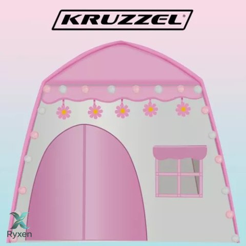 Namiot dla dzieci DOMEK + lampki 23472 KRUZZEL
