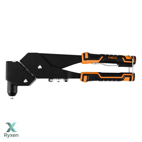 Nitownica do nitów stalowych i aluminiowych 2.4/3.2/4.0/4.8 mm, wielopołożeniowa NEO TOOLS