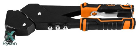 Nitownica do nitów stalowych i aluminiowych 2.4/3.2/4.0/4.8 mm, wielopołożeniowa NEO TOOLS
