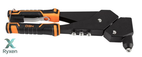 Nitownica do nitów stalowych i aluminiowych 2.4/3.2/4.0/4.8 mm, wielopołożeniowa NEO TOOLS