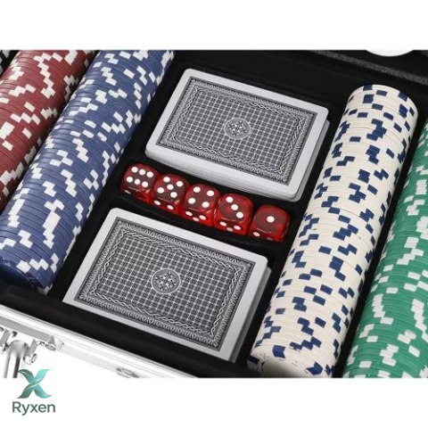 Poker - zestaw 300 żetonów w walizce HQ 23528 MALATEC