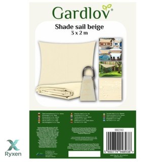 Żagiel przeciwsłoneczny 3x2m- beżowy Gardlov 23163 GARDLOV