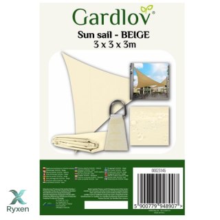 Żagiel przeciwsłoneczny 3x3x3 beżowy Gardlov 23146 GARDLOV