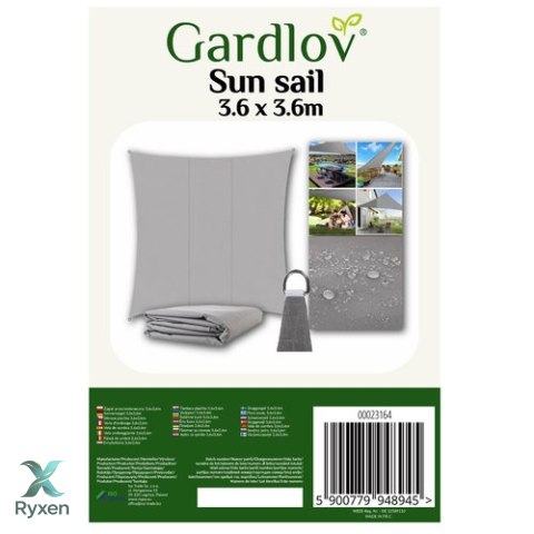 Żagiel przeciwsłoneczny 3.6x3.6m Gardlov 23164 GARDLOV