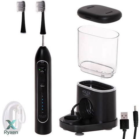 AD 2180 black Szczoteczka soniczna z irygatorem 2 w 1 ADLER