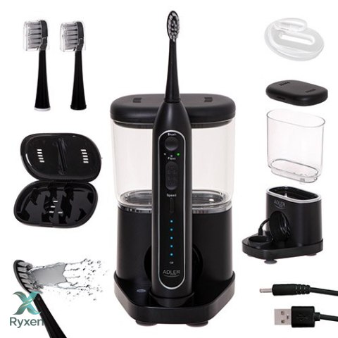 AD 2180 black Szczoteczka soniczna z irygatorem 2 w 1 ADLER
