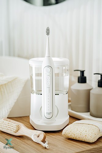 AD 2180 white Szczoteczka soniczna z irygatorem 2 w 1 ADLER