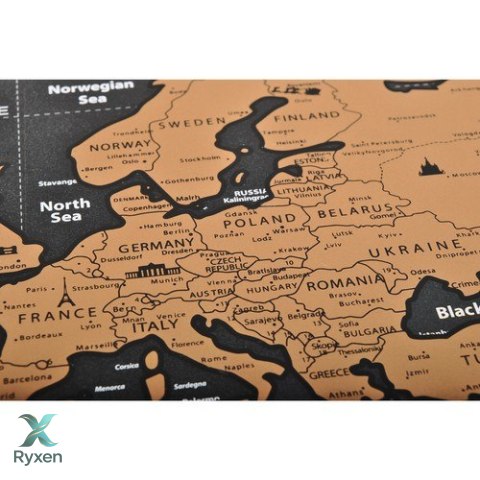 Mapa świata - zdrapka z flagami + akcesoria 23442 MALATEC