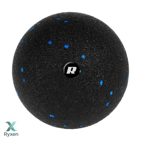Piłka do masażu 12cm, kolor czarno-niebieski, materiał EPP, REBEL ACTIVE Rebel