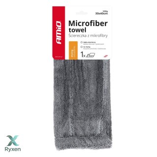 Ściereczka mikrofibra ręcznik do osuszania samochodu auta lakieru 30x40 cm amio-03759 AMiO