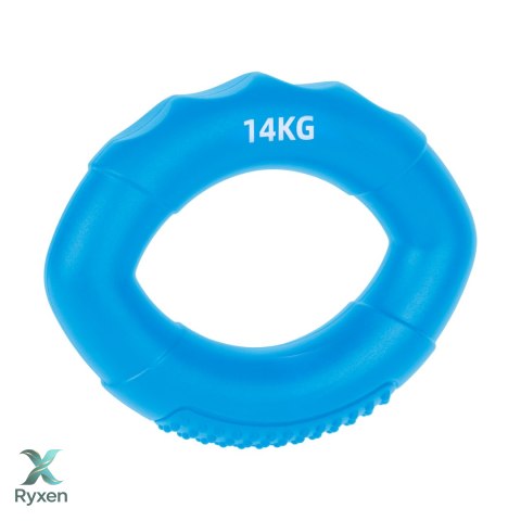 Silikonowy ściskacz do rąk do rehabilitacji rąk, 0 - 14 kg , niebieski , REBEL ACTIVE Rebel