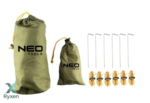 Tarp wodoodporny 360 x 290 cm 210T PU3000 NEO TOOLS