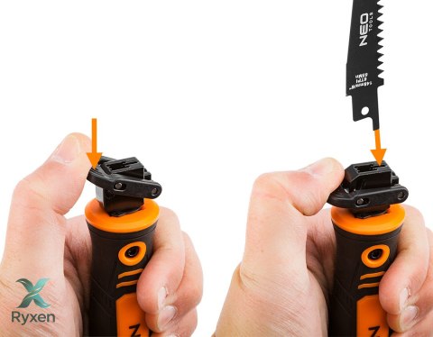 Uchwyt do brzeszczotów, uniwersalny, zestaw 4 + 1 NEO TOOLS