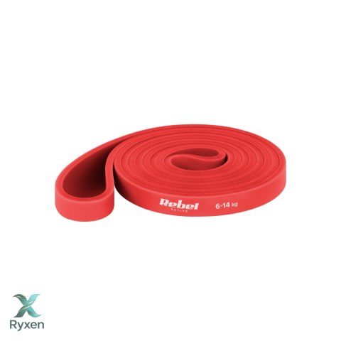 Zestaw gum do ćwiczeń TPE - Power Band PTs-1, 4-55 kg, 5 gum TPE, REBEL ACTIVE Rebel