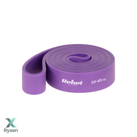 Zestaw gum do ćwiczeń TPE - Power Band PTs-1, 4-55 kg, 5 gum TPE, REBEL ACTIVE Rebel