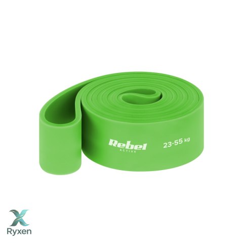 Zestaw gum do ćwiczeń TPE - Power Band PTs-1, 4-55 kg, 5 gum TPE, REBEL ACTIVE Rebel