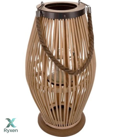 Lampion bambusowy rattanowy Gardlov 24282 RUHHY