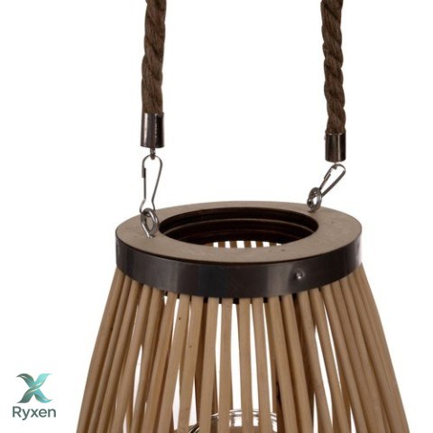 Lampion bambusowy rattanowy Gardlov 24282 RUHHY