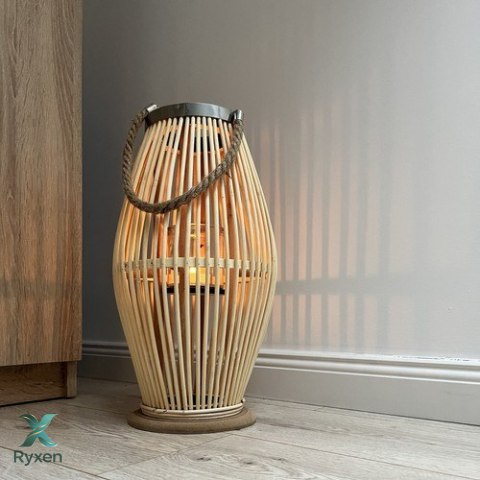 Lampion bambusowy rattanowy Gardlov 24282 RUHHY