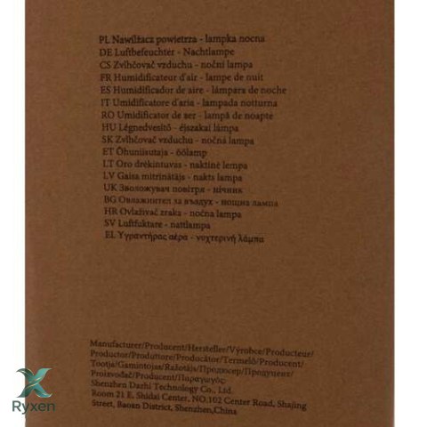 Nawilżacz powietrza - lampka nocna Ruhhy 24378 RUHHY