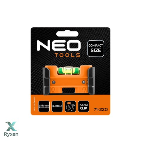 Poziomnica kieszonkowa z zaczepem do paska NEO TOOLS