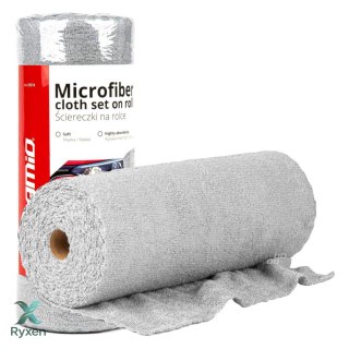 Ściereczki z mikrofibry ręczniki na rolce 30x30 cm 50 szt. 120g amio-03974 AMiO