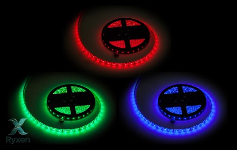 Sznur diodowy 5m Rebel (300x5050 SMD) RGB, wodoodporny , 12V Rebel